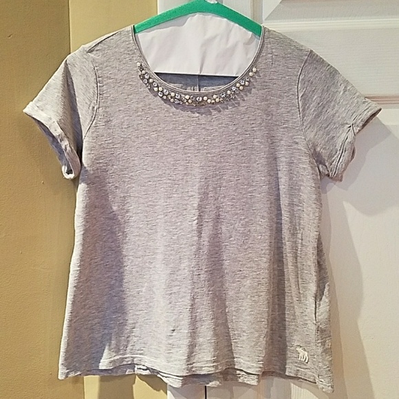 Girl's short sleeve top, w/ jewels. XL - Picture 2 of 4